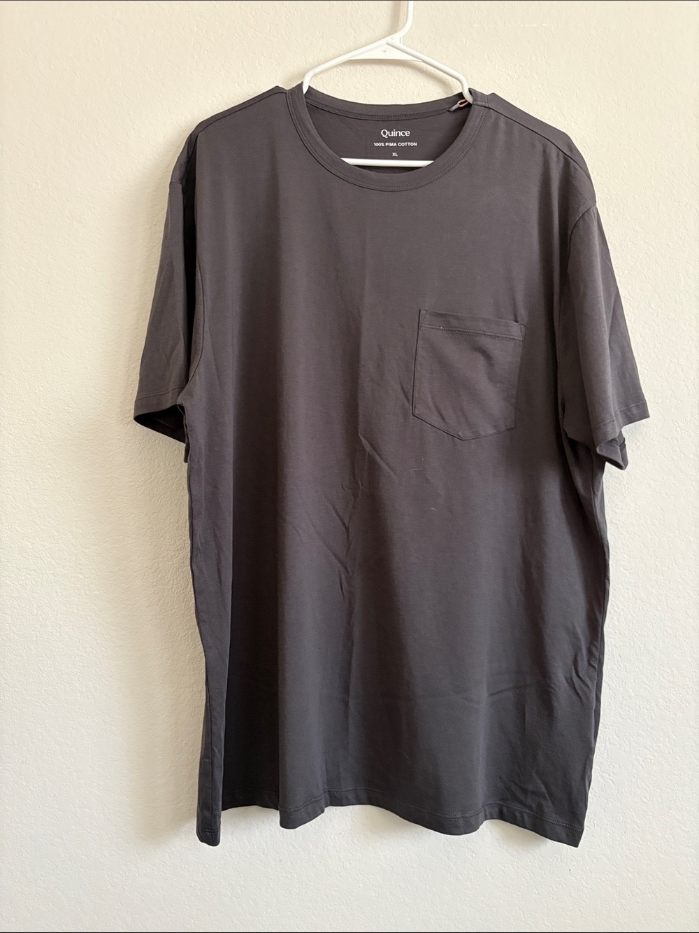 NWT Quince Men's Pocket Tee - Charcoal Gray Size XL